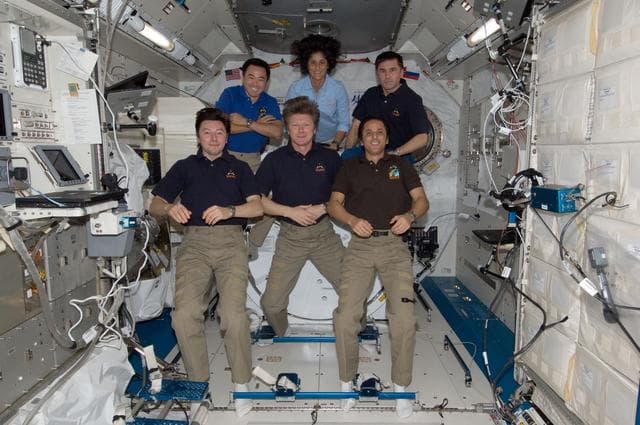 NASA image: Expedition 32 crew portrait in JEM