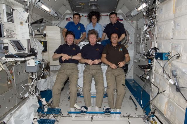 NASA image: Expedition 32 crew portrait in JEM