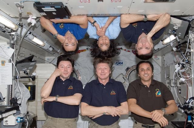 NASA image: Expedition 32 crew portrait in JEM