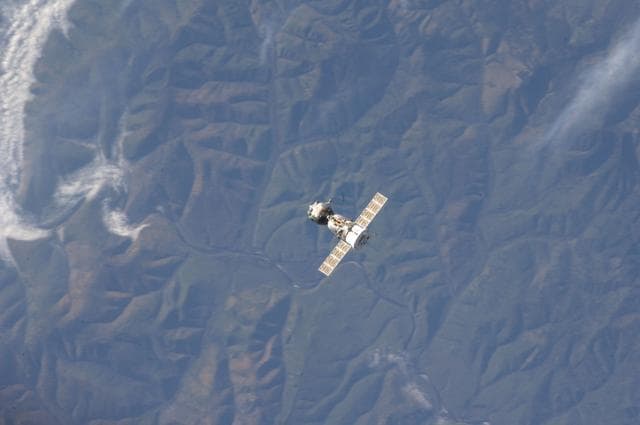 NASA image: Soyuz TMA-04M undocking