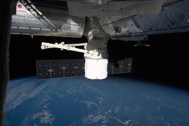 NASA image: Dragon docked to Node 2