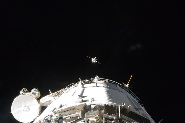NASA image: Progress 48P approaches for docking