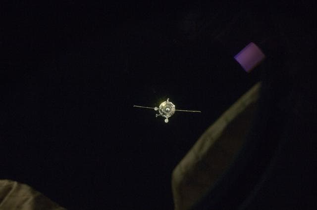 NASA image: Progress 48P approaches for docking
