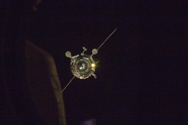 NASA image: Progress 48P approaches for docking