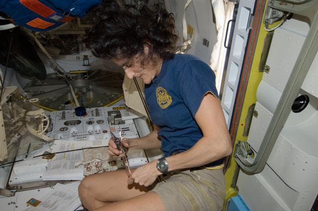NASA image: Williams in Airlock