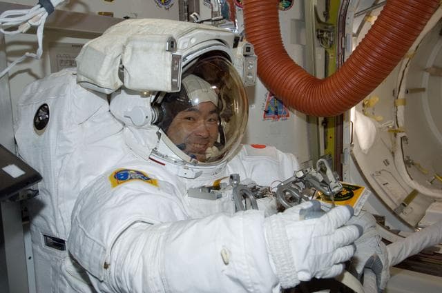 NASA image: EVA-20 prep