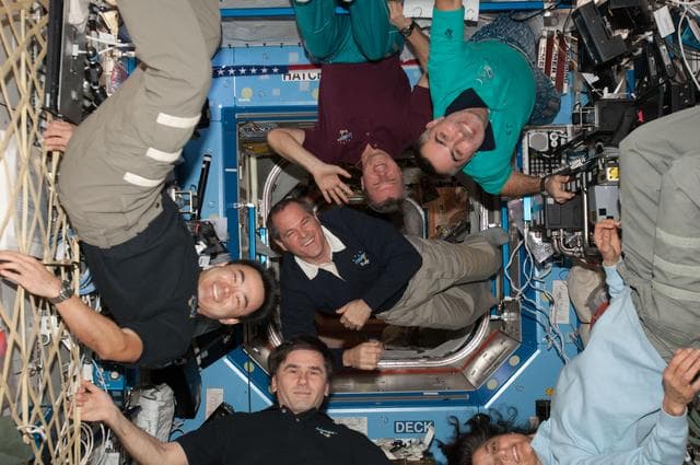 NASA image: Expedition 33/34 in U.S. Laboratory