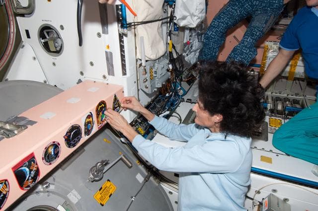 NASA image: Williams adds patch to collection in Node 1