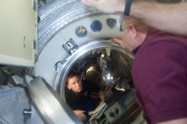 NASA image: Prep for undocking