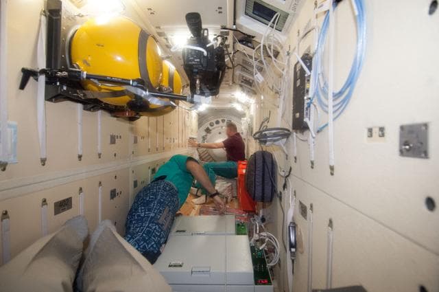 NASA image: Prep for undocking