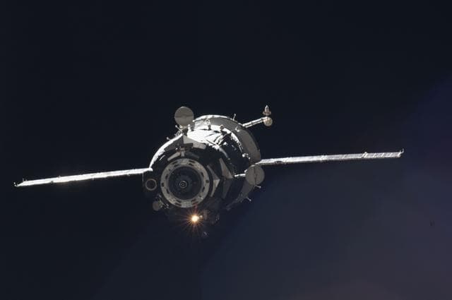 NASA image: Soyuz TMA-05M Spacecraft departs from the ISS