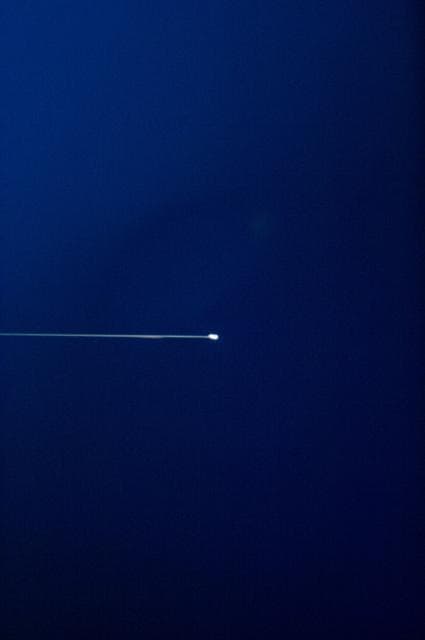NASA image: Soyuz TMA-05M beginning to re-enter the Earth's atmosphere