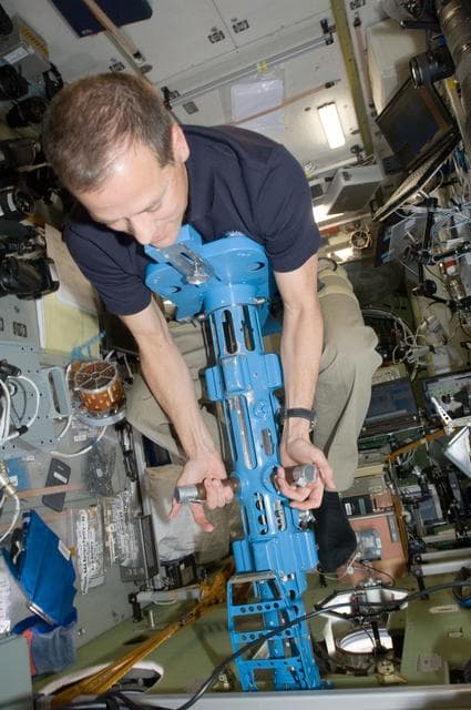 NASA image: Marshburn uses the BMMD in the SM
