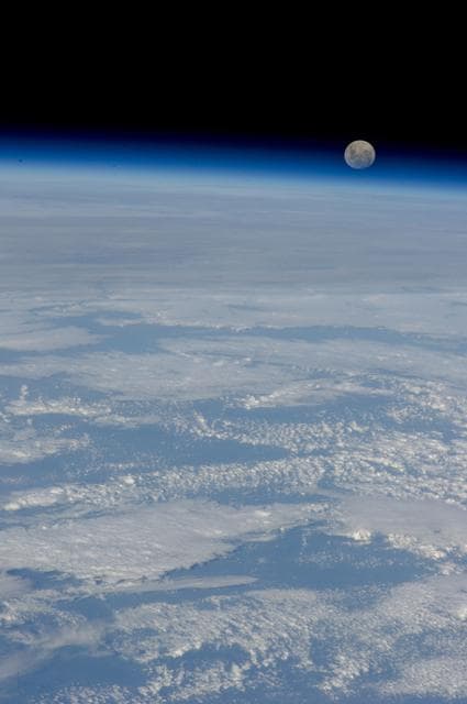 NASA image: Lunar Observation taken by Expedition34 crewmember