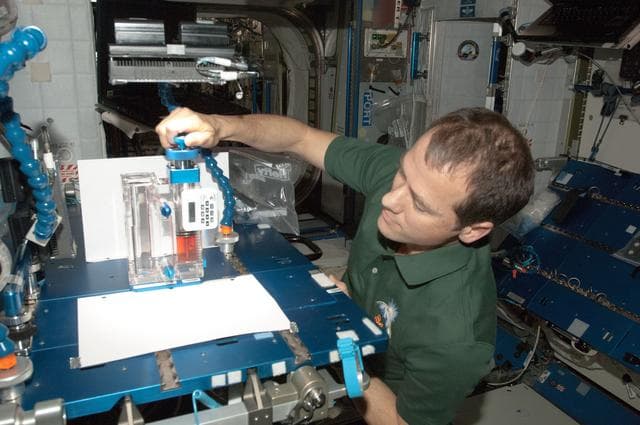 NASA image: Marshburn works with the CFE-3