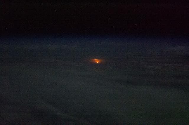 NASA image: Soyuz TMA-08M/34S Launch seen from ISS
