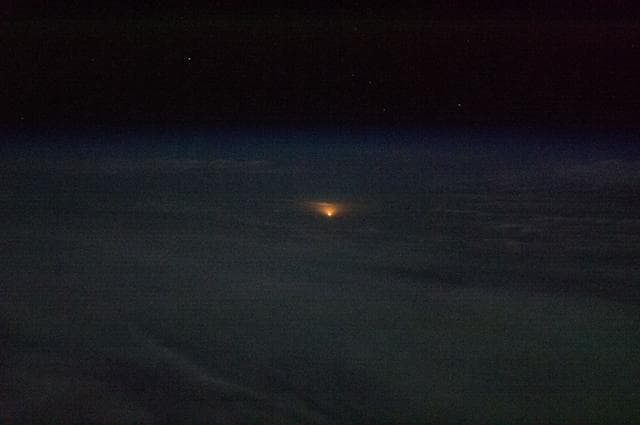 NASA image: Soyuz TMA-08M/34S Launch seen from ISS