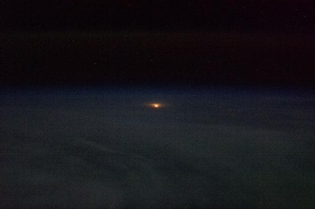 NASA image: Soyuz TMA-08M/34S Launch seen from ISS