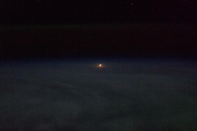 NASA image: Soyuz TMA-08M/34S Launch seen from ISS