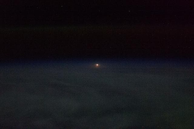 NASA image: Soyuz TMA-08M/34S Launch seen from ISS