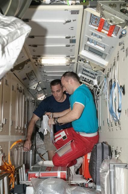 NASA image: Misurkin and Cassidy in MRM2