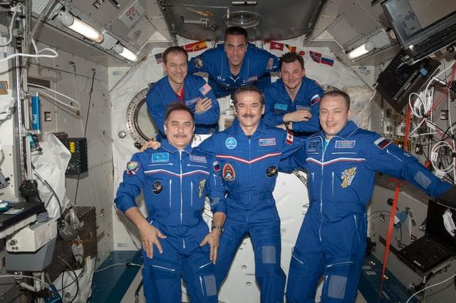 NASA image: In-Flight Portrait of the Expedition 35 Crew