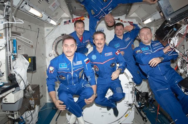 NASA image: In-Flight Portrait of the Expedition 35 Crew