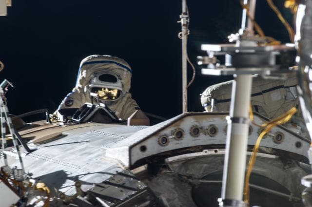 NASA image: Vinogradov during EVA 32