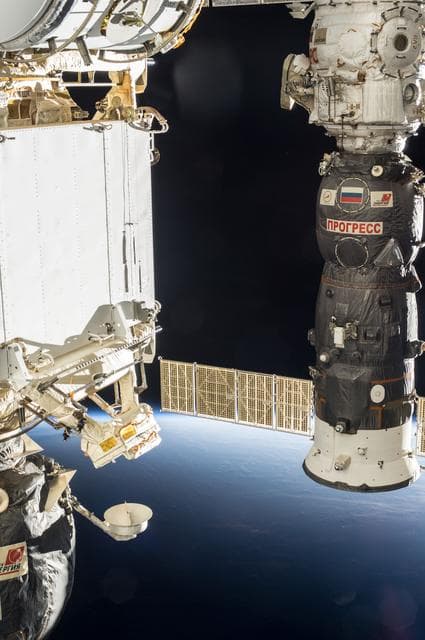 NASA image: Romanenko during EVA 32