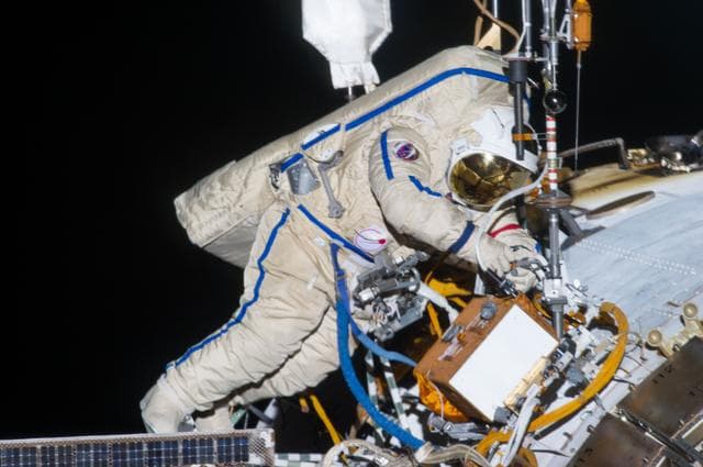 NASA image: Vinogradov during EVA 32