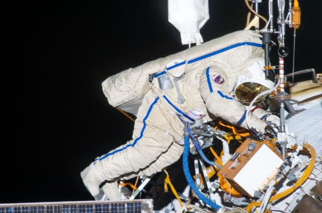 NASA image: Vinogradov during EVA 32