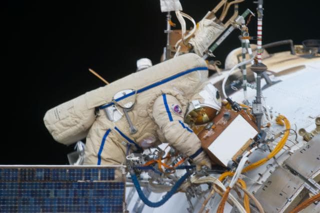 NASA image: Vinogradov during EVA 32