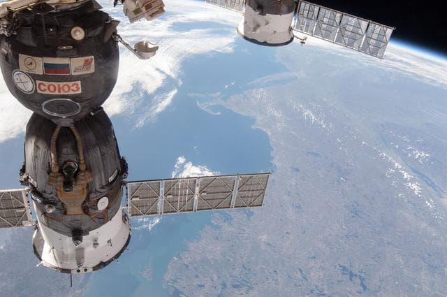NASA image: View from Cupola window