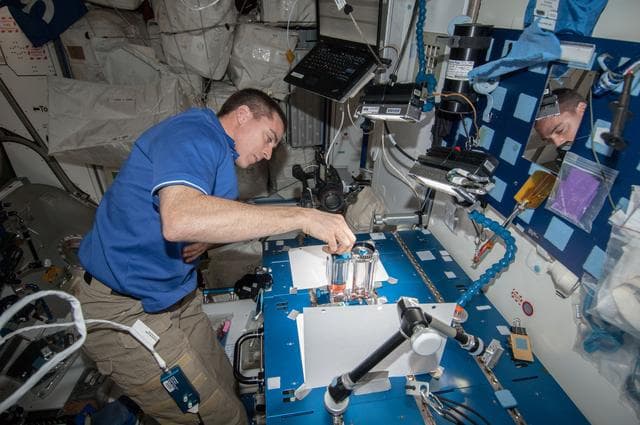 NASA image: Capillary Flow Experiment in Node 2