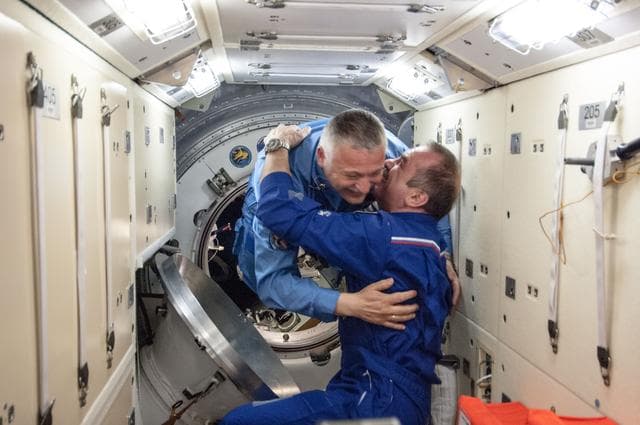 NASA image: Welcome ceremony for rest of Expedition 36 crew