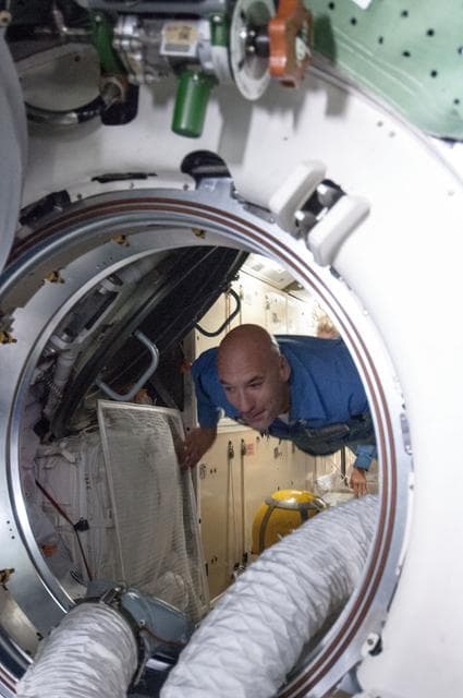 NASA image: Welcome ceremony for rest of Expedition 36 crew