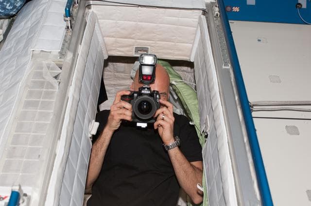 NASA image: Parmitano and Nyberg in U.S. Lab