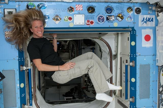 NASA image: Nyberg in the JEM module