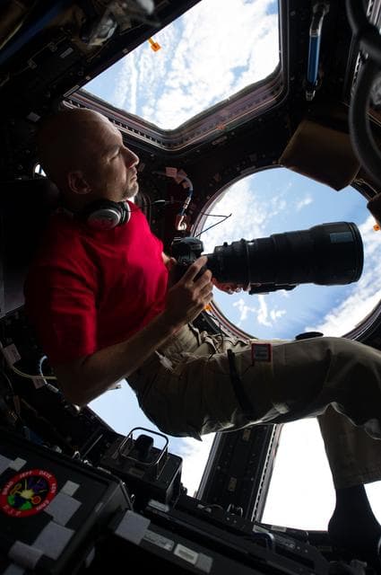 NASA image: Parmitano in the Cupola
