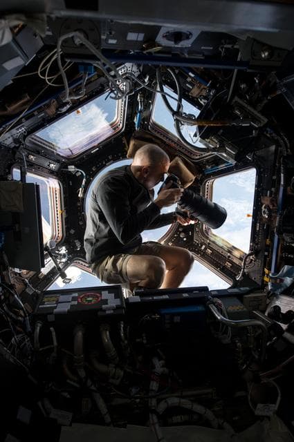 NASA image: Cassidy in Cupola
