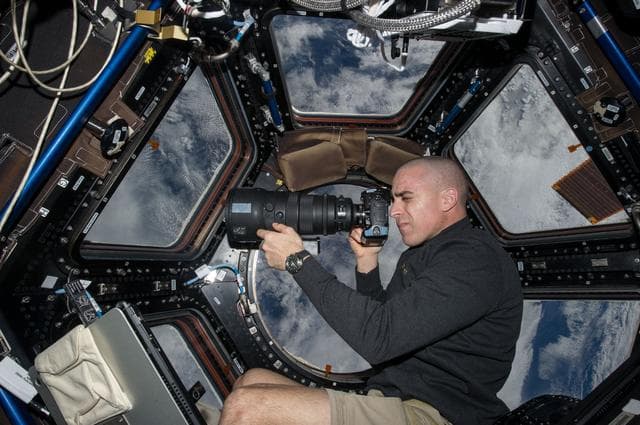NASA image: Cassidy in Cupola