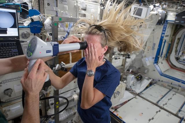 NASA image: Ocular Health (OH) Fundoscope Exam