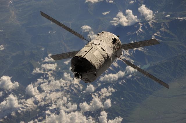 NASA image: ESA Albert Einstein ATV-4 during approach