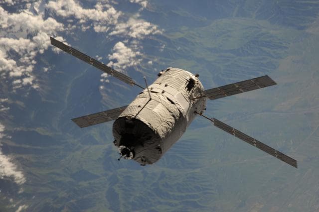 NASA image: ESA Albert Einstein ATV-4 during approach