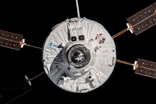 NASA image: ESA Albert Einstein ATV-4 during approach