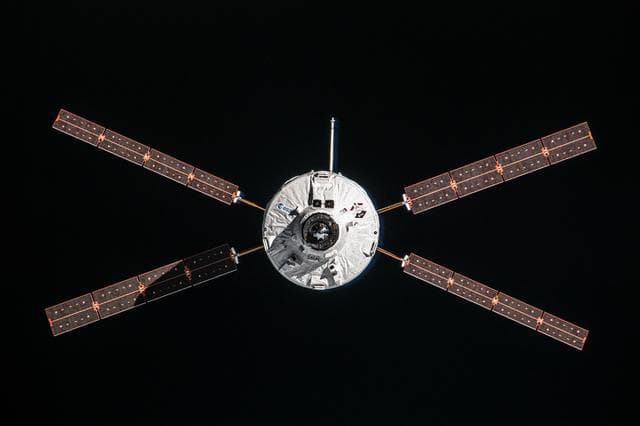 NASA image: ESA Albert Einstein ATV-4 during approach