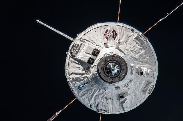 NASA image: ESA Albert Einstein ATV-4 during approach