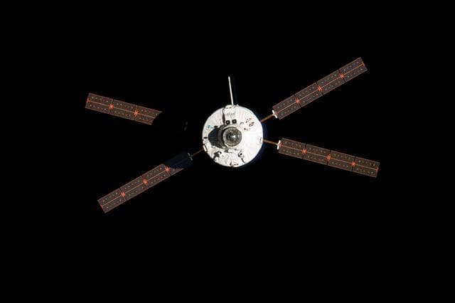 NASA image: ESA Albert Einstein ATV-4 during approach