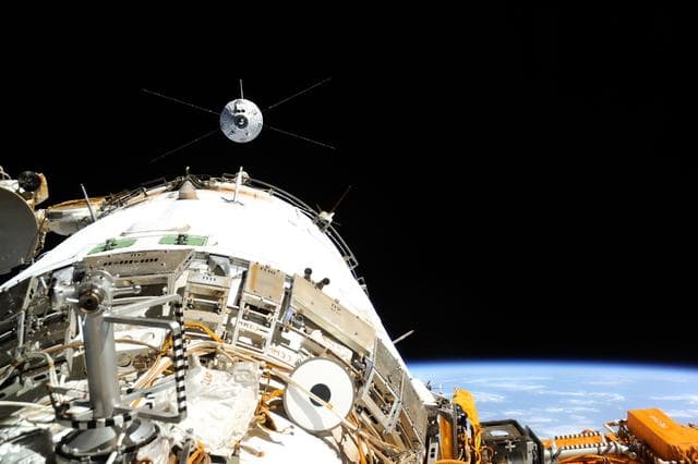 NASA image: ESA Albert Einstein ATV-4 during approach