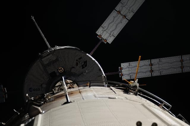 NASA image: ESA Albert Einstein ATV-4 during approach